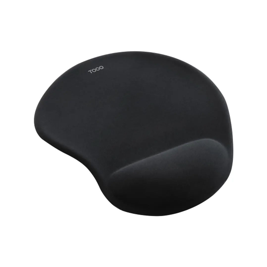 Tooq TQMP1001-B Alfombrilla Raton Ergonomica - Reposamuñecas de Gel - Superficie Suave, Elastica, Transpirable y Resistente - Color Negro 1