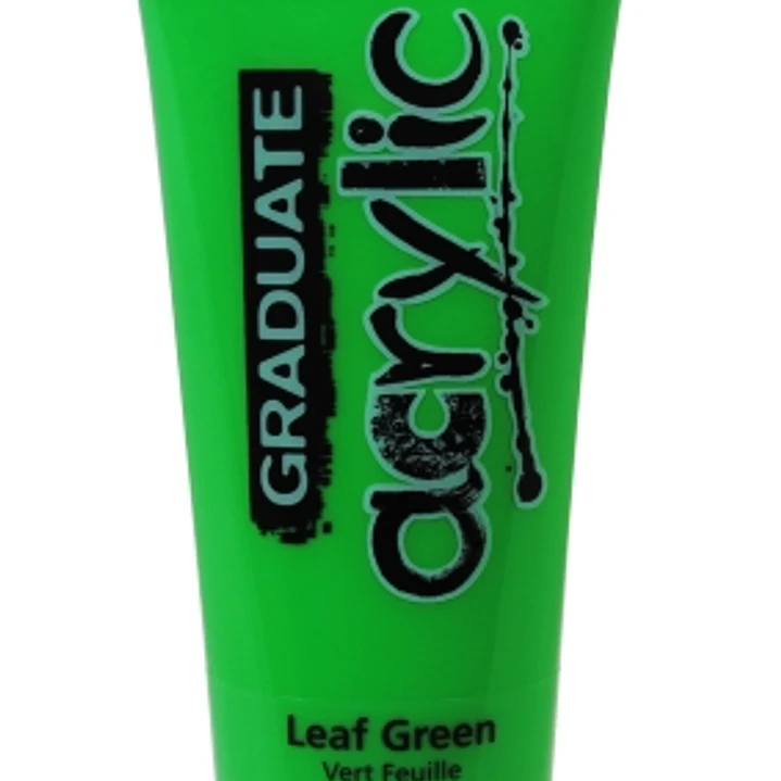 Daler Rowney Graduate Pintura Acrilica - Tubo de Plastico - 120ml - Color Verde Hoja 1