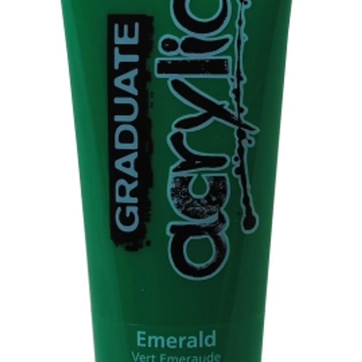 Daler Rowney Graduate Pintura Acrilica - Tubo de Plastico - 120ml - Color Verde Esmeralda 1
