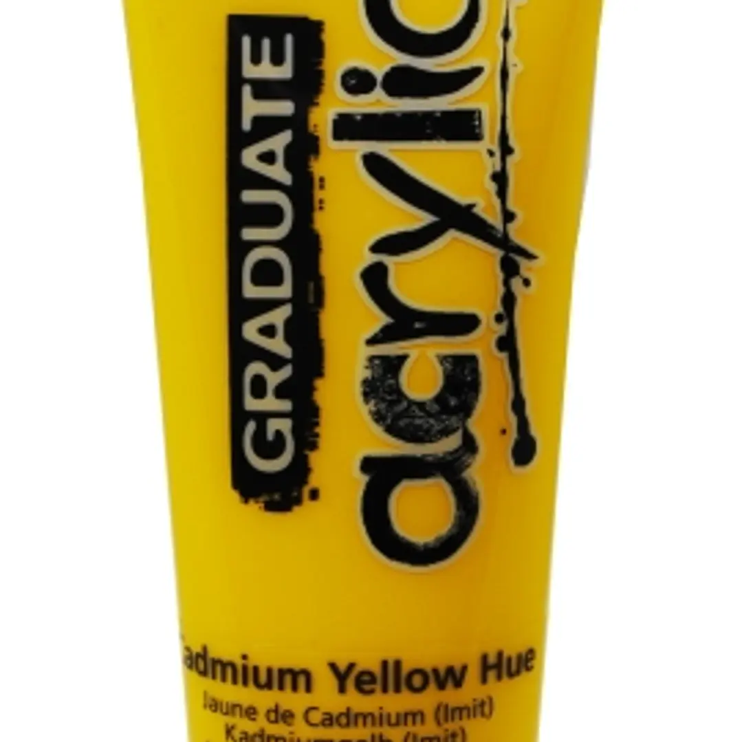 Daler Rowney Graduate Pintura Acrilica - Tubo de Plastico - 120ml - Color Amarillo de Cadmio 1