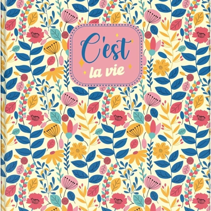 Dohe C´est la Vie Carpeta de 4 Anillas Mixtas de 40mm - Formato Folio - Cubierta en Carton Forrado Plastificado 1