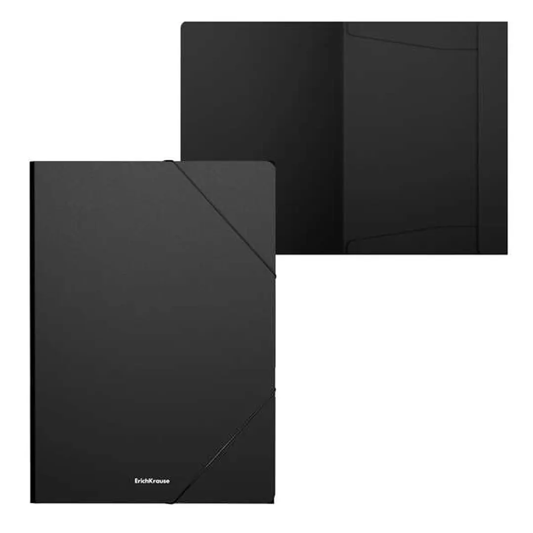 Erichkrause Matt Classic Carpeta Solapas A4 - Fabricada en Polipropileno - Color Negro 1