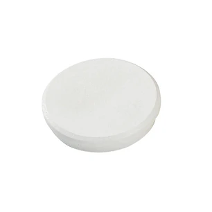 Dahle 95532 Pack de 10 Imanes para Pizarra Blanca - Diametro de 32mm - Color Blanco