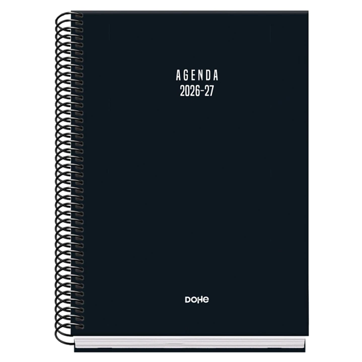 Dohe Basic Colour Vibes Agenda Escolar 26/27 - Formato A5 - Dia Pagina - Papel Offset Ahuesado 70g - Cubierta de Carton Plastificado - Espiral Metalic 1
