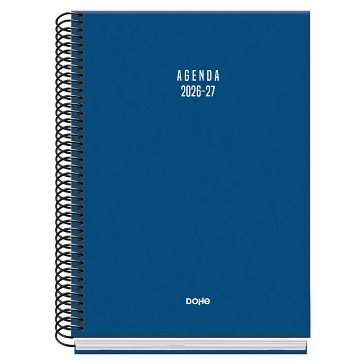 Dohe Basic Colour Vibes Agenda Escolar 26/27 - Formato A5 - Dia Pagina - Papel Offset Ahuesado 70g - Cubierta de Carton Plastificado - Espiral Metalic 1