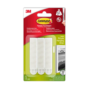 Command Tiras Adhesivas para Colgar Cuadros - Color Blanco