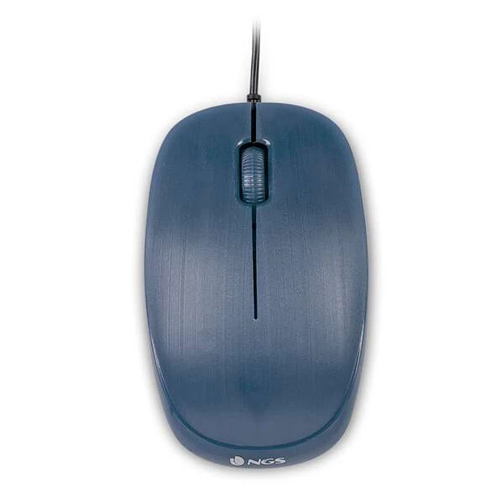 NGS Flame Raton USB 1000dpi - 3 Botones - Uso Ambidiestro - Color Azul 1