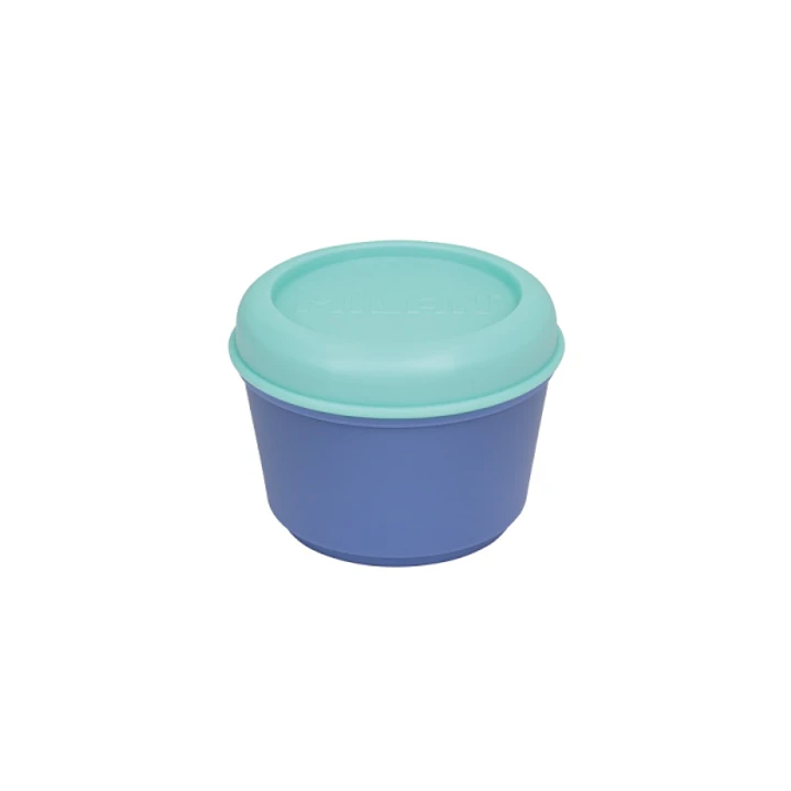 Milan The Fun Fiambrera Hermetica Redonda de 0.25L - Libre de BPA - Tapa de Rosca - Apto para Microondas, Lavavajillas y Congelador - 10x7cm - Color T 1