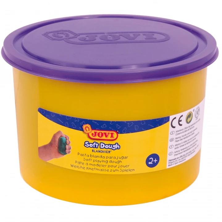 Jovi Soft Dough Blandiver Bote de Pasta de Modelaje 460gr - Blanda y Flexible - Facil de Amasar y Moldear - Ideal para Iniciacion al Modelaje - Color  1