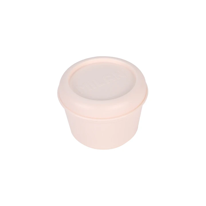 Milan 460 Since 1918 Fiambrera Hermetica Redonda de 0.25L - Libre de BPA - Tapa de Rosca - Apto para Microondas, Lavavajillas y Congelador - 10x7cm -  1