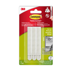 Command Tiras Adhesivas para Colgar Cuadros - Color Blanco