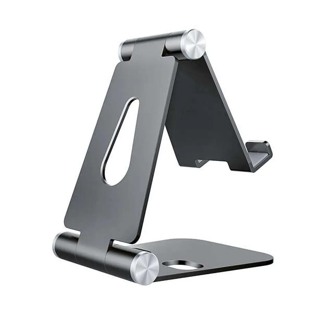Aisens Soporte de Sobremesa Tamaño M Ajustable (2 Pivotes) para Movil / Tablet - Color Gris 1