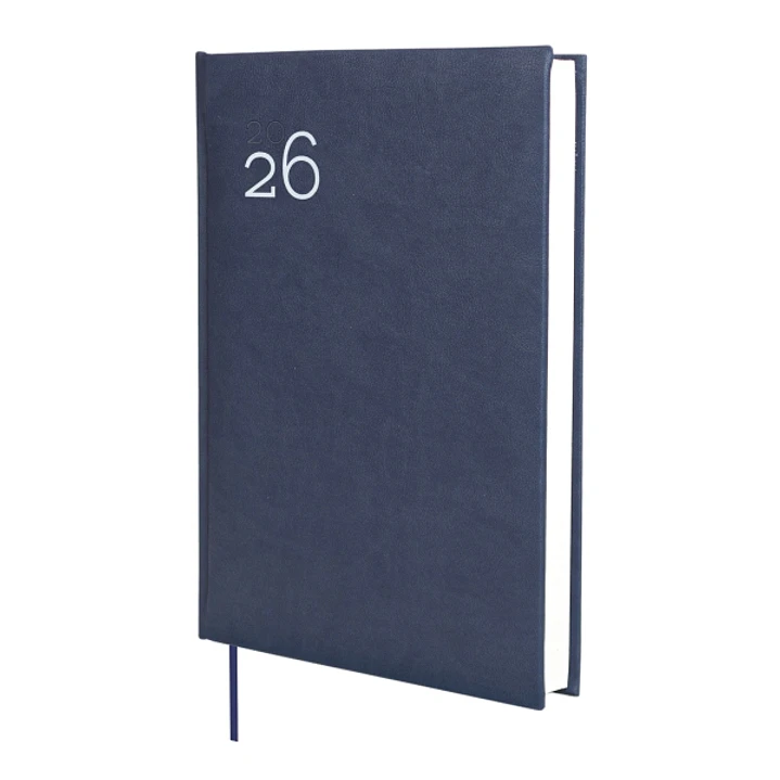 Finocam Dynamic Milano Agenda Profesional en Catalan - Anual 2026 - Tapa Dura Acolchada - Formato Y11 - 168x32x245mm - 1 Dia por Pagina - Color Azul 1
