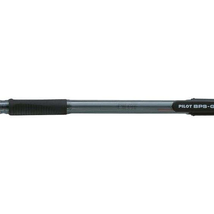 Pilot BPS-GP Boligrafo Recargable con Punta Extra Ancha de 1.60mm - Trazo de 0.33mm - Grip de Agarre - Color Negro 1