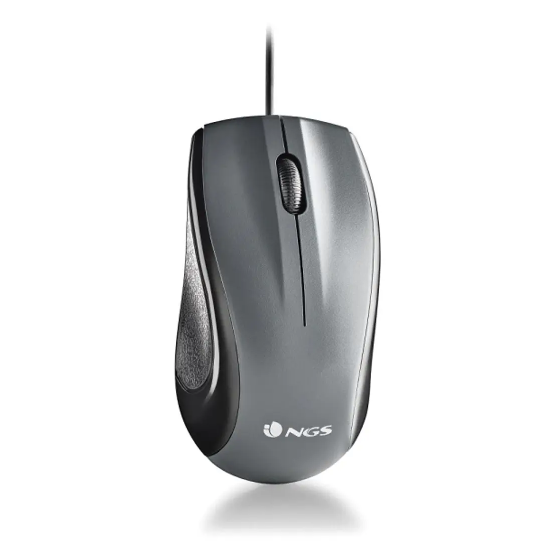 NGS Musk Raton USB 1200dpi - Laser - 3 Botones - Uso Ambidiestro - Color Negro 1