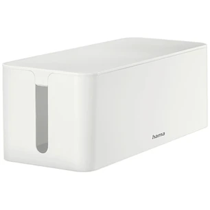 Hama Maxi Caja para Regletas y Cables - Facil Organizacion y Limpieza - Proteccion Infantil y de Mascotas - Diametro Maximo del Cable 20mm - 40.6x15.6
