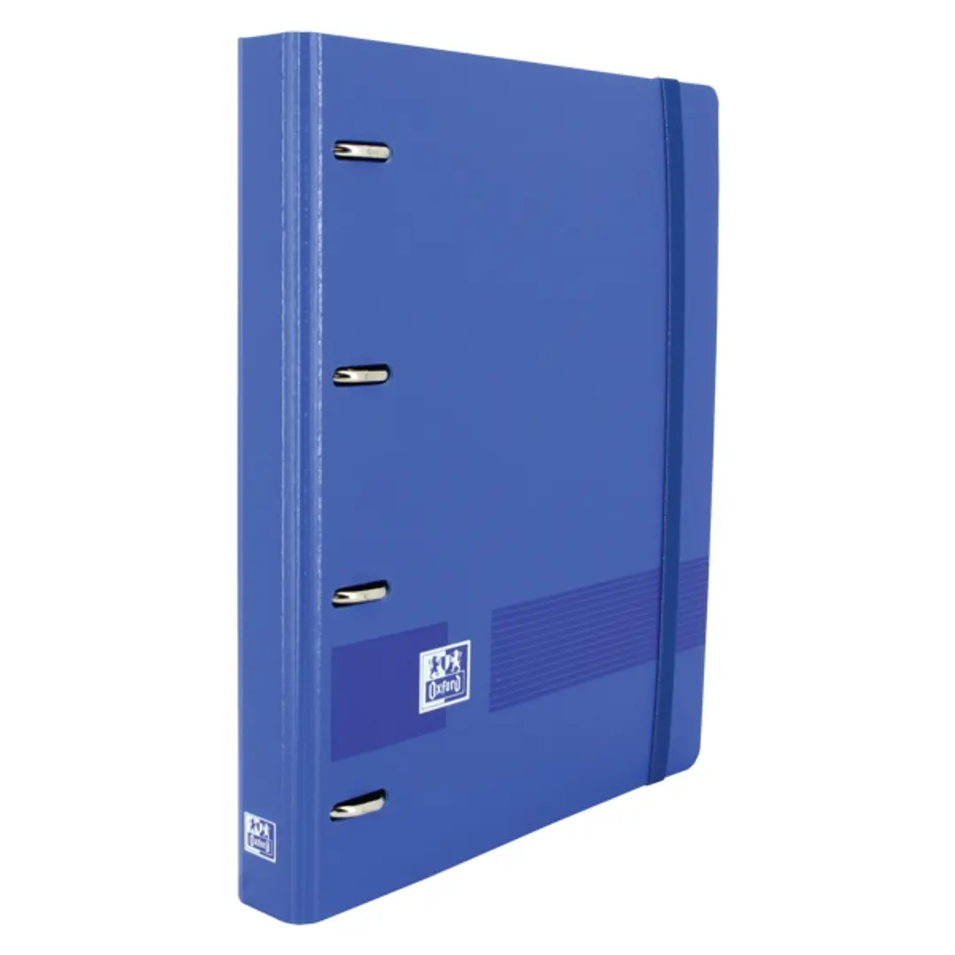 Oxford Live & Go A4+ Polyfoam Europeanbinder - Lomo de 45mm - Anillas de 4Dx35mm - Incluye Recambio 5x5 - Color Azul Marino 1