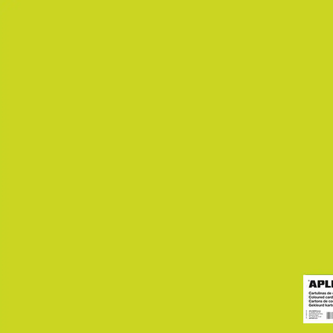 Apli Cartulina Verde Fluorescente 50 x 65cm 170g 25 Hojas 1