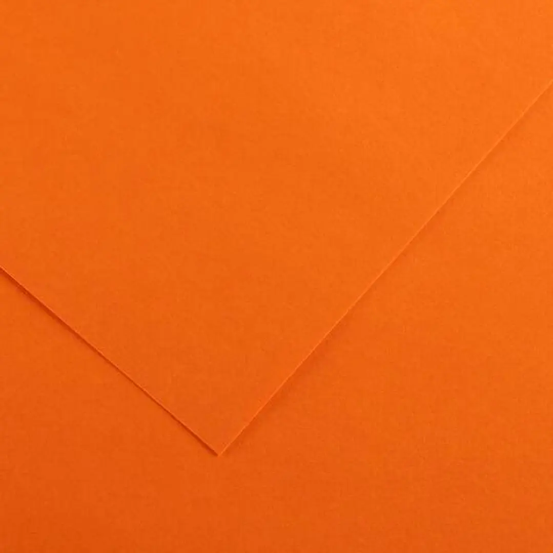 Canson Guarro Pack de 25 Cartulinas Iris de 185g - 50x65cm - Color Naranja 1