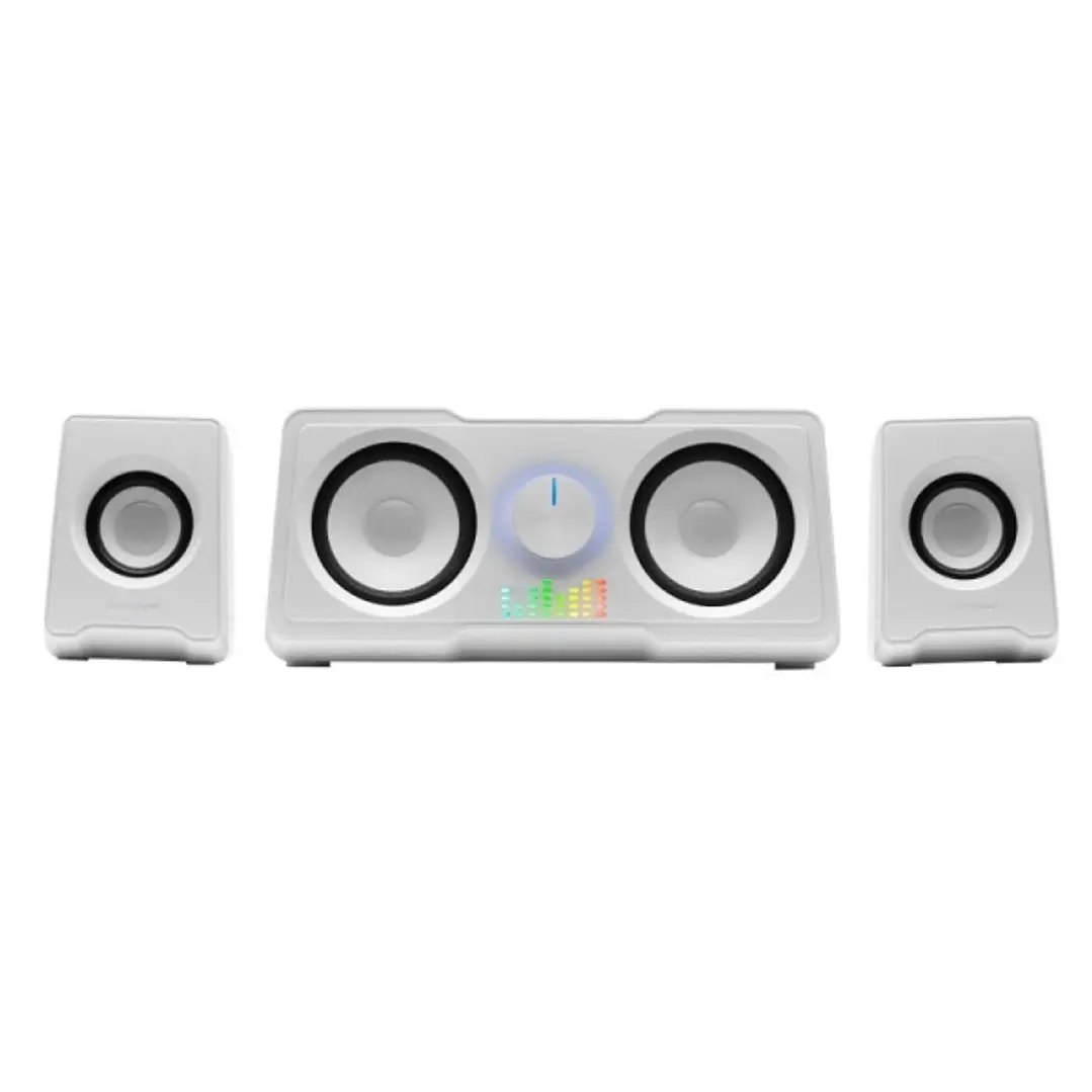 Mars Gaming MSX MS22 Sistema de Sonido - 35W Potencia - Sistema 2.2 con 4 Drivers - DSP Avanzado - Efecto RGB Flow - Conexion Jack Universal - Color B 1