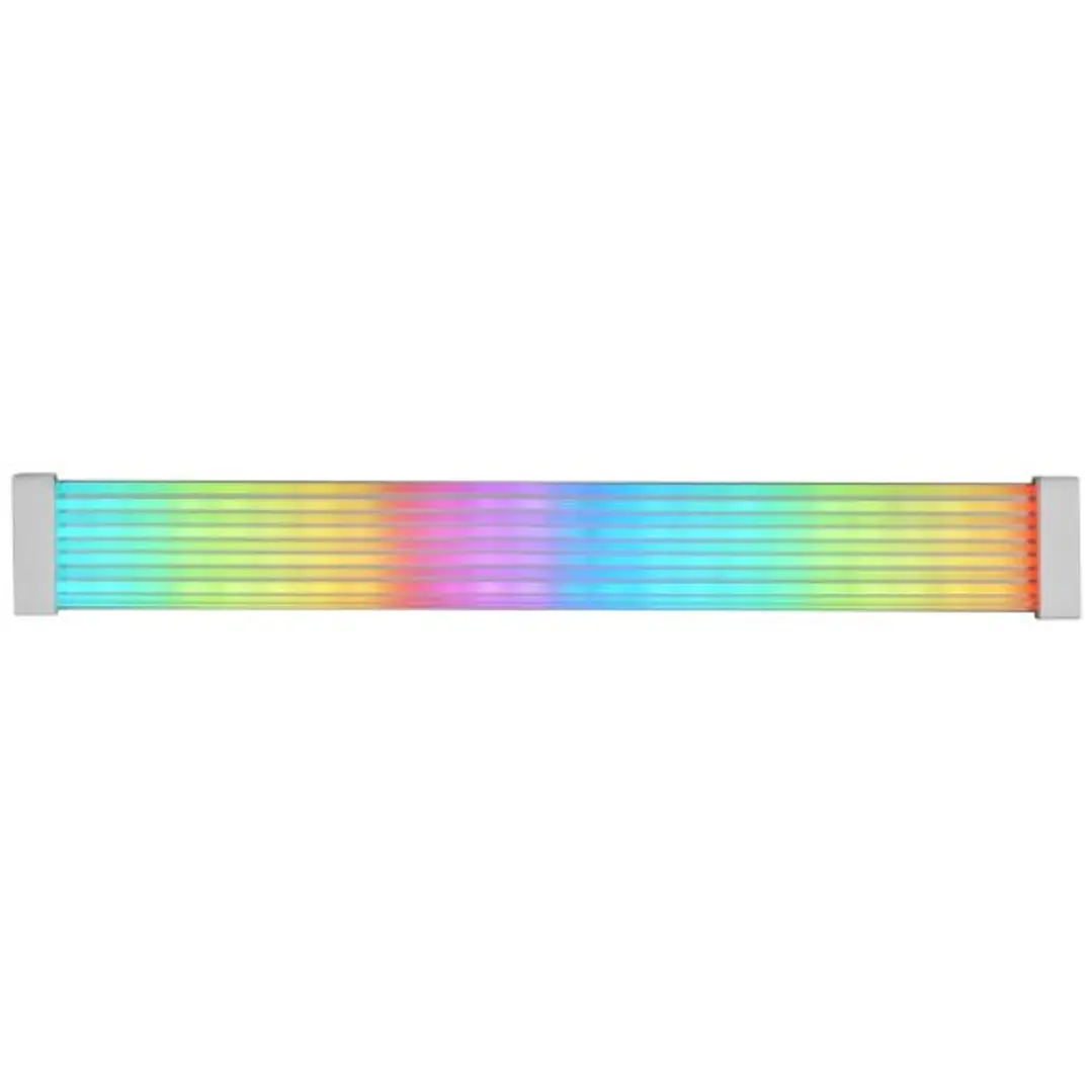 Mars Gaming MCA-16X/MCA-24X Tira de Iluminacion RGB - Efectos Personalizables - Silicona Duradera - Compatible con PCIe y 24 Pines - Bajo Consumo 5V 0 1
