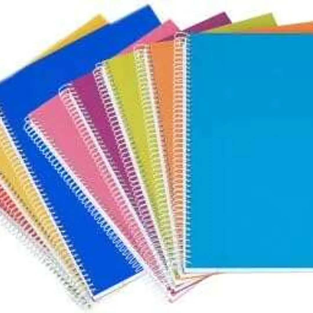 Ancor Classic Stripes Cuaderno Espiral Tamaño Folio Raya Horizontal - 80 Hojas 90gr - Tapa de Carton Plastificado - Colores Surtidos 1