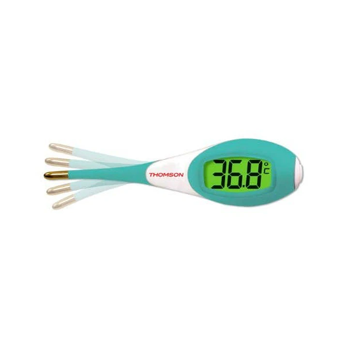 Thomson Jumbo Digital Termometro - Punta Flexible - Aviso Acustico - Color Verde 1
