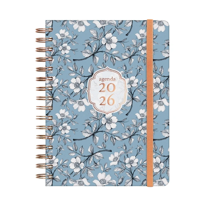 Finocam You Agenda de Espiral en Catalan - Anual 2026 - Planificador - Cierre de Goma - Formato E10 - 180x30x220mm - 1 Dia por Pagina - Tematica de Fl 1