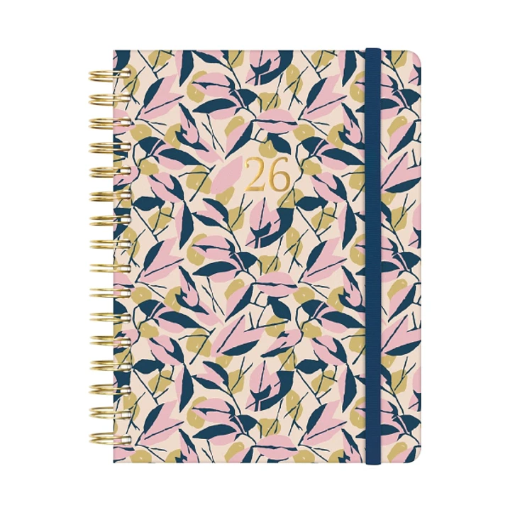 Finocam You Agenda de Espiral en Catalan - Anual 2026 - Planificador - Cierre de Goma - Formato E10 - 180x30x220mm - 1 Dia por Pagina - Tematica de Ho 1