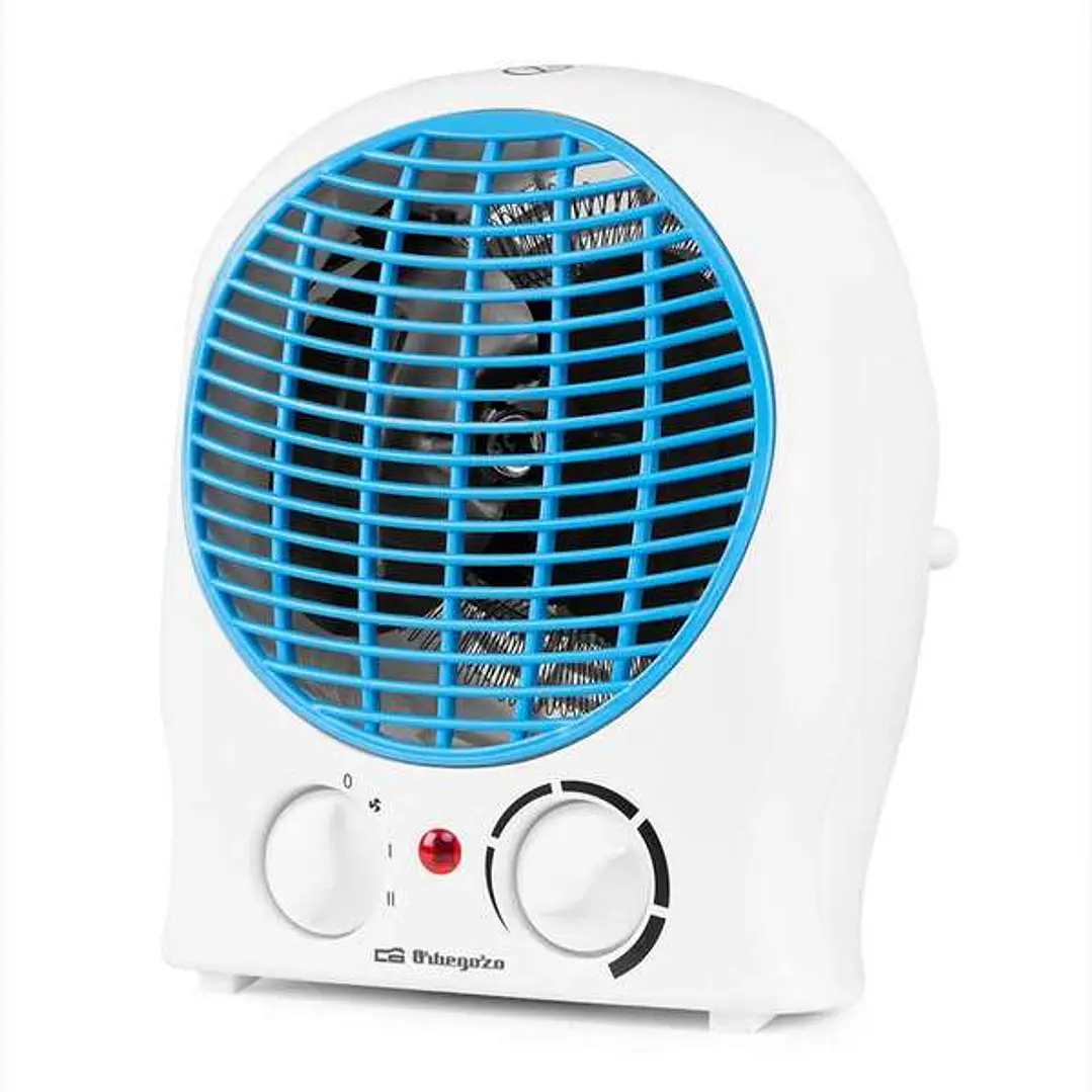 Orbegozo FH 5525 Calefactor Vertical - Potencia de 2000W - Control de Temperatura Ajustable - 2 Potencias - Proteccion contra Sobrecalentamiento - Dis 1