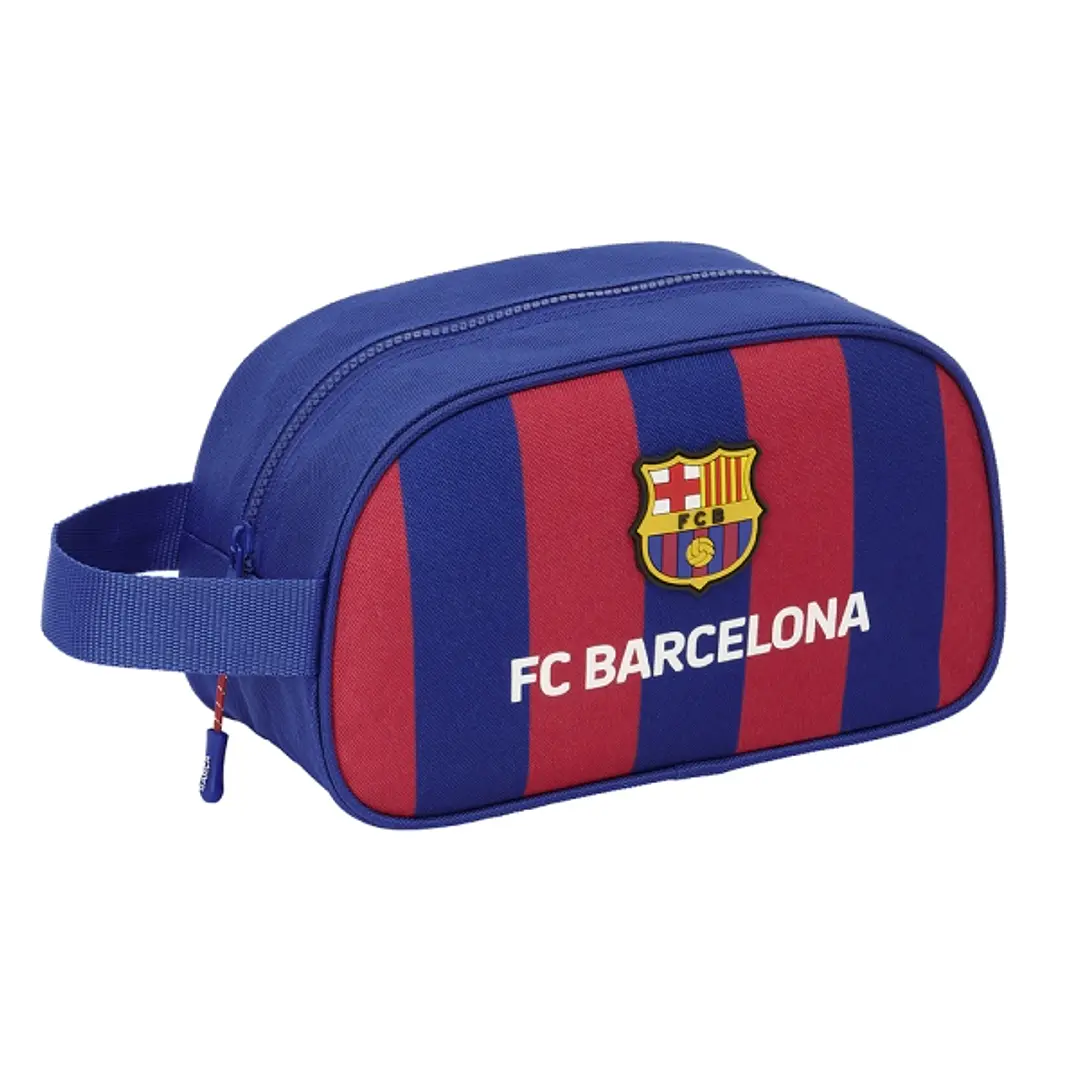 Safta F.C. Barcelona Neceser - 1 Compartimento - Asa de Mano - 26x15x12cm - Color Rojo y Azul 1