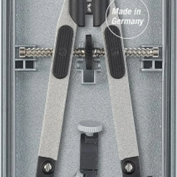 Faber-Castell Compas de Ajuste Rapido 3.5mm - Articulaciones en ambos Brazos - Para Circunferencias de hasta Ø 390mm - Accesorios de Recambio - Adapta 1