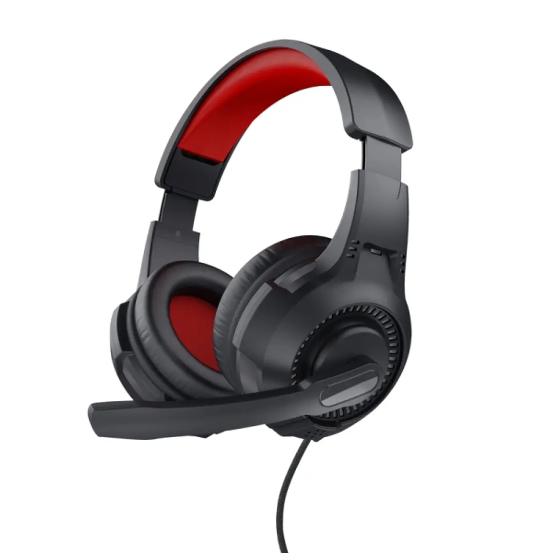 Trust Auriculares Circumaurales para Juegos - Microfono Plegable - Diadema Ajustable - Sonido Estereo - Microfono Condensador - Compatible con Varias  1