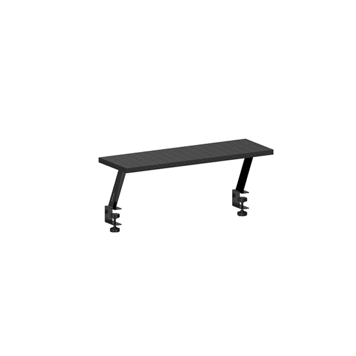 Mars Gaming MGDS Soporte Elevador de Monitor - Instalacion Rapida - Mesas hasta 33mm de Grosor - Maximo 10Kg - 60x20cm - Acabado en Fibra de Carbono - 1