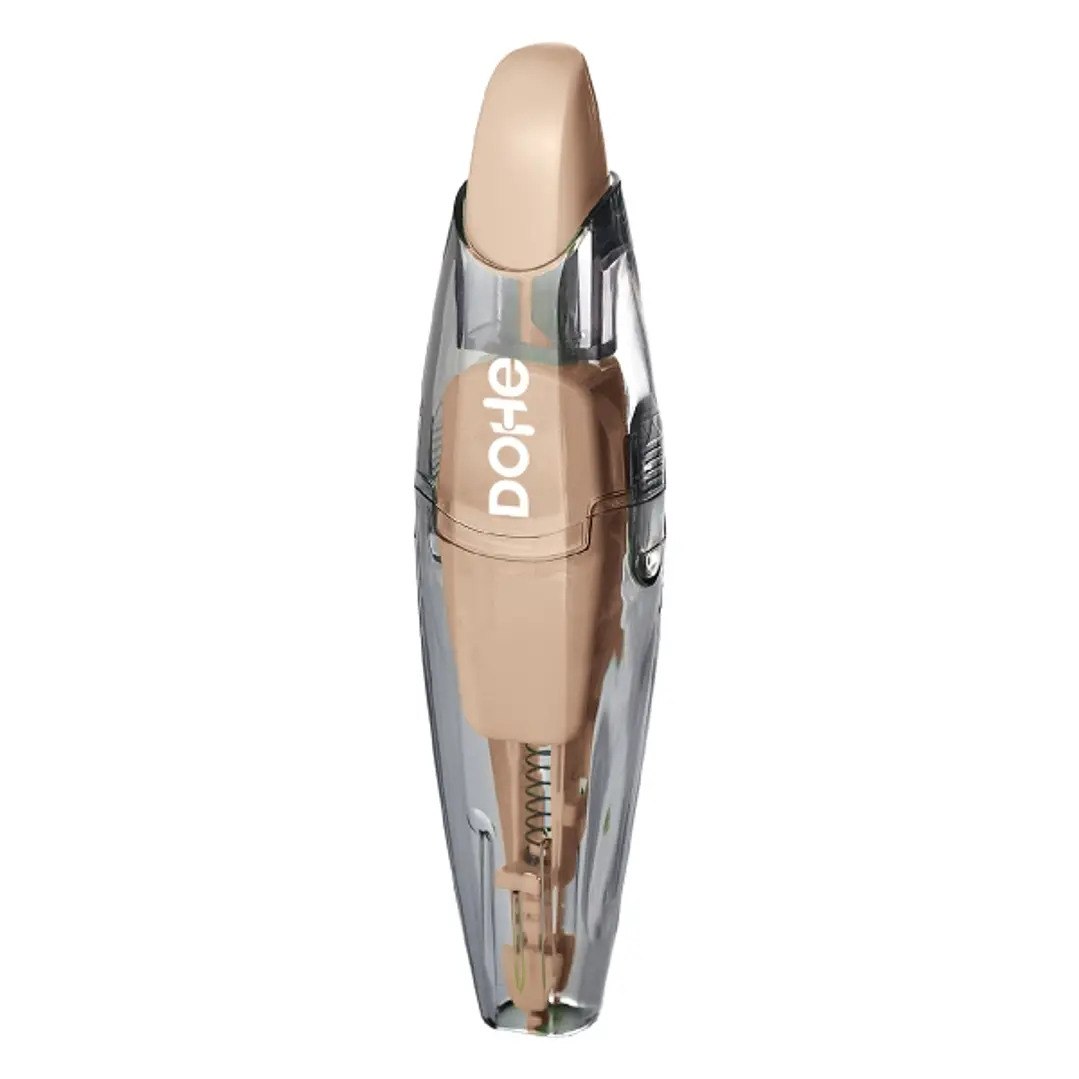 Dohe Colour Vibes Cinta Correctora - 5mm x 6m - Pulsador Retractil - Recargable - Cuerpo Ergonomico - Color Beige 1