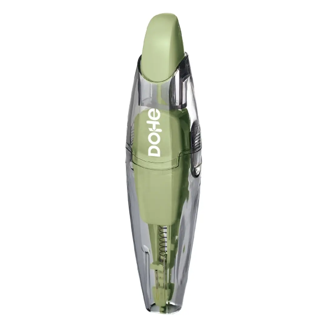 Dohe Colour Vibes Cinta Correctora - 5mm x 6m - Pulsador Retractil - Recargable - Cuerpo Ergonomico - Color Verde 1