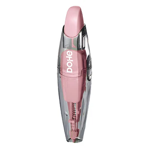 Dohe Colour Vibes Cinta Correctora - 5mm x 6m - Pulsador Retractil - Recargable - Cuerpo Ergonomico - Color Rosa