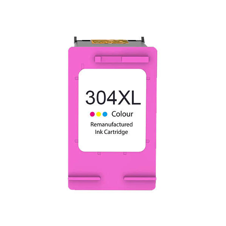 Remanufacturado HP 304XL Color Cartucho de Tinta - Muestra Nivel de Tinta - Reemplaza N9K07AE/N9K05AE/B7RT9AE/B7RT6AE 1