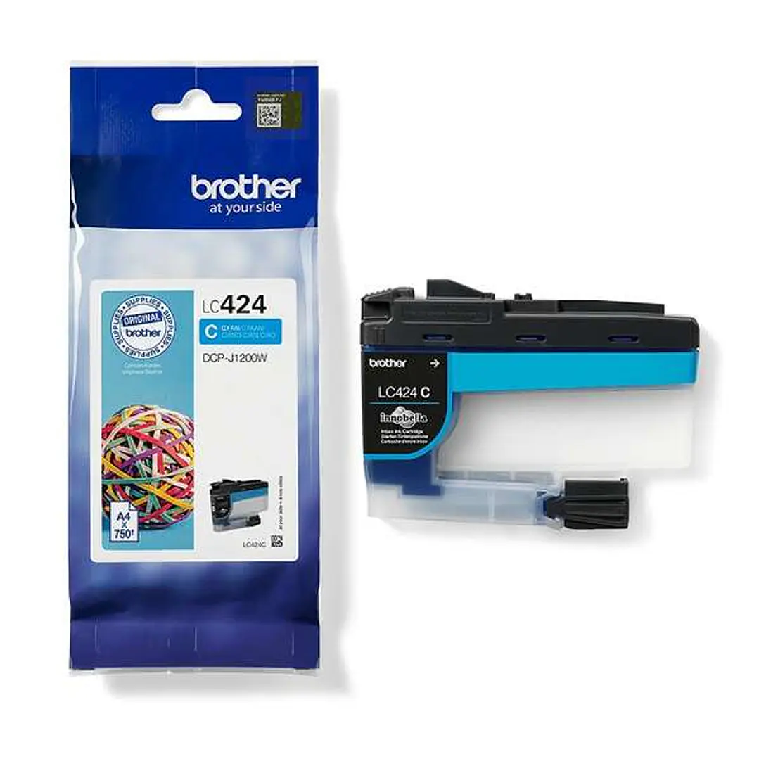 Brother LC424 Cyan Cartucho de Tinta Original - LC424C 1