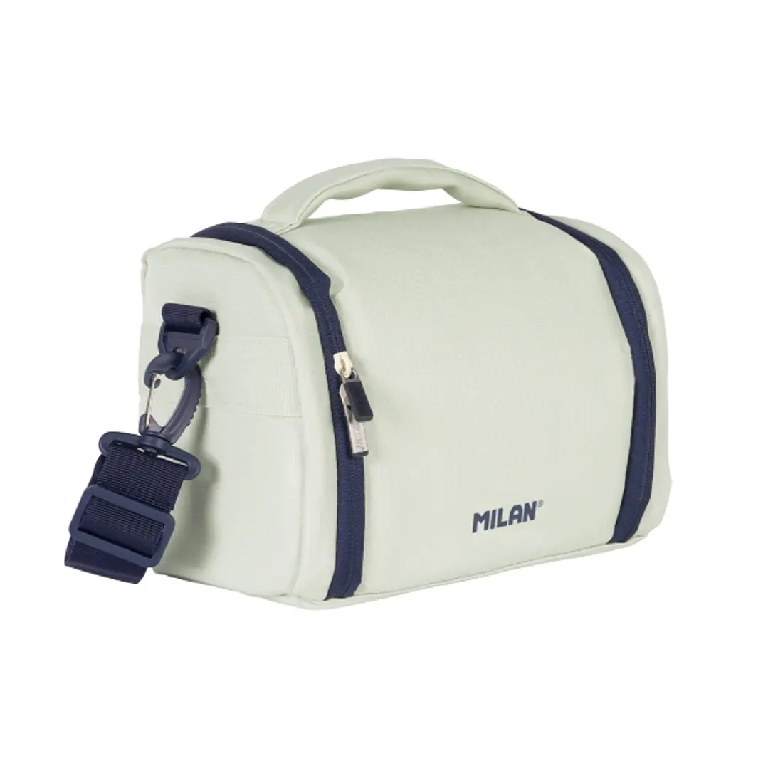 Milan 430 Since 1918 Bolsa Isotermica Porta Alimentos de 5L - Gran Capacidad - Apertura Total - 24.5x20x16cm - Color Menta 1