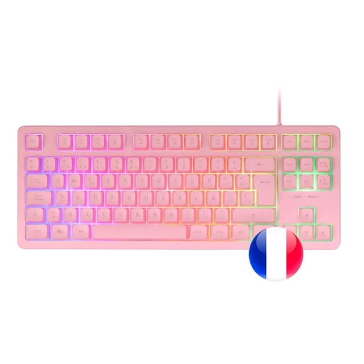 Mars Gaming MK023 Teclado Gaming - Tenkeyless - H-Mech RED - Iluminacion FRGB LED - Anti-Ghosting - Compatible con Windows, Linux, Consolas - Estructu 1