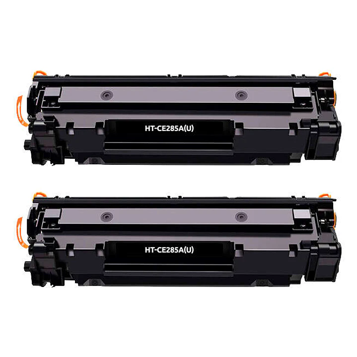 Generico HP CE285A/CE278A/CB435A/CB436A Negro Pack de 2 Cartuchos de Toner Genericos - Reemplaza 85A/78A/35A/36A 1