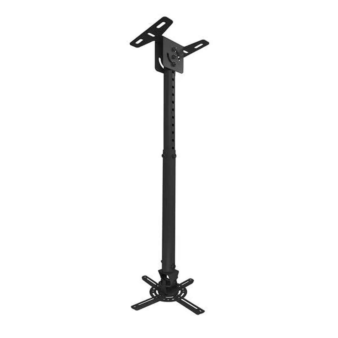 Tooq Soporte de Techo para Proyector - Inclinable y Giratorio - Apto para Techos Inclinados - Peso Max 20Kg - Color Negro 1