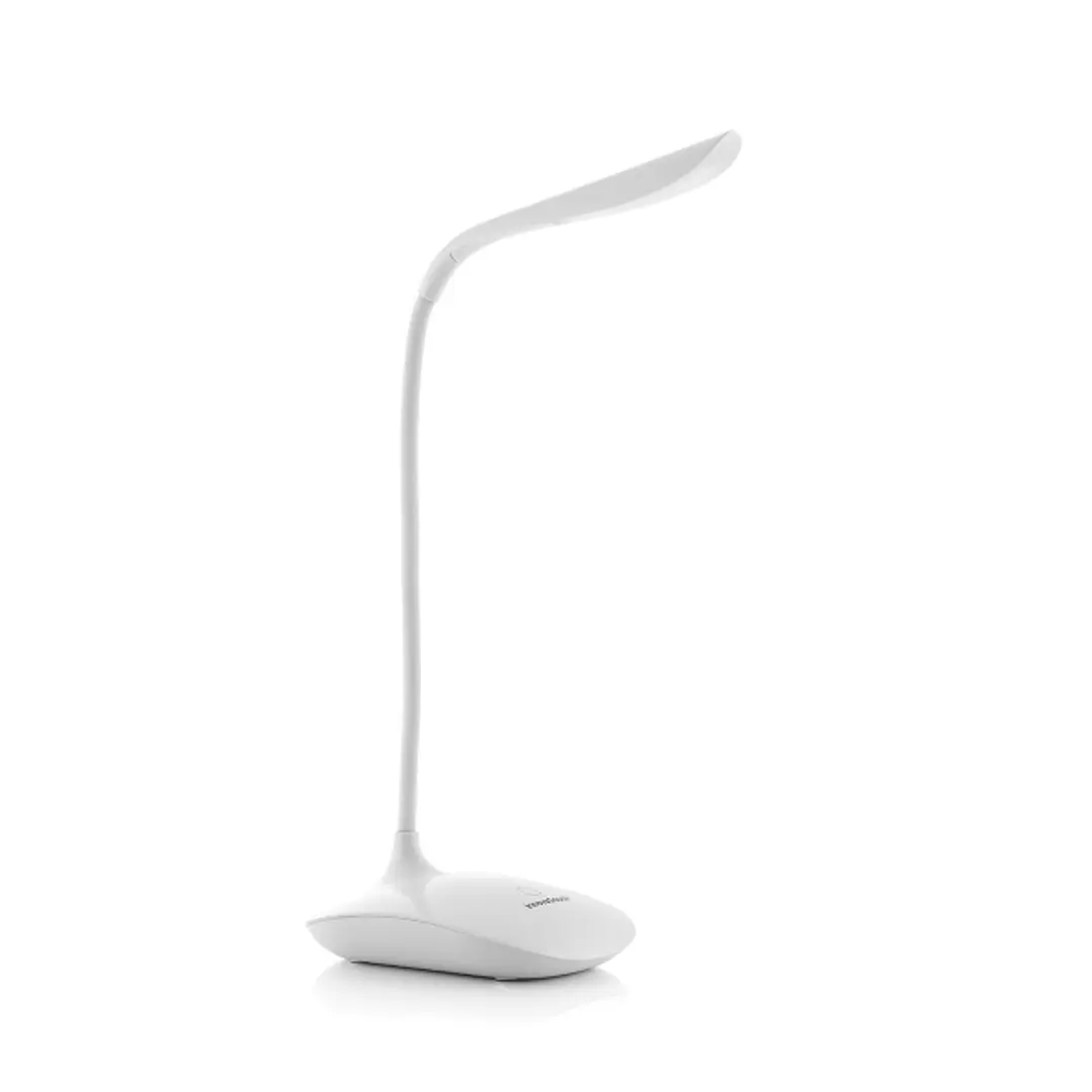 Innovagoods Lampara de Mesa LED - 2W - Bateria 1200mAh - Incluye Cable USB - Intensidad Regulable - Recargable - Multifuncion - Altura Ajustable - Ant 1