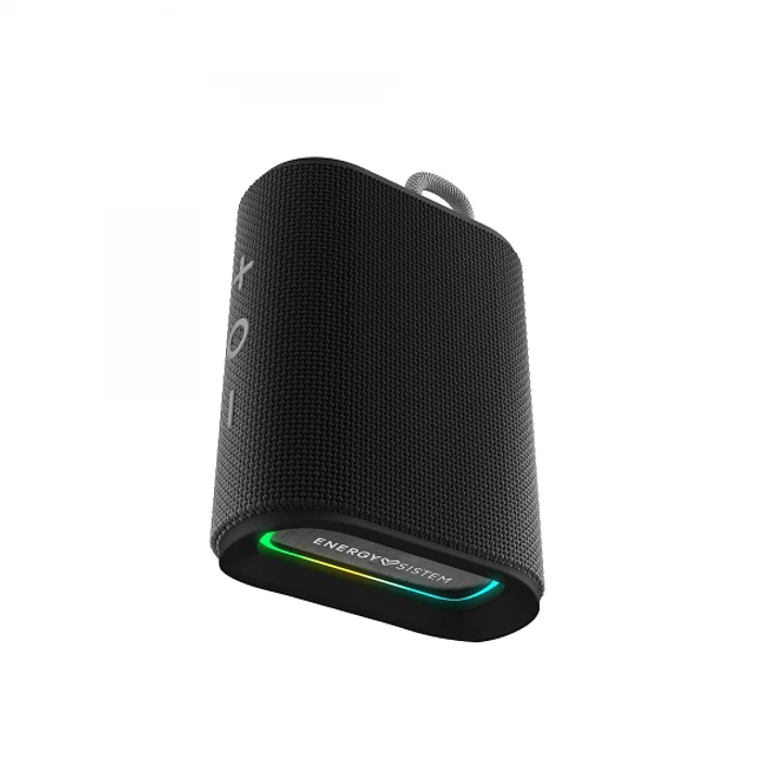 Energy Sistem StreetPlay Altavoz Bluetooth - Radio FM - IPX6 - 12h de Autonomia - Lector Micro SD - Luces LED - Manos Libres - Color Negro 1