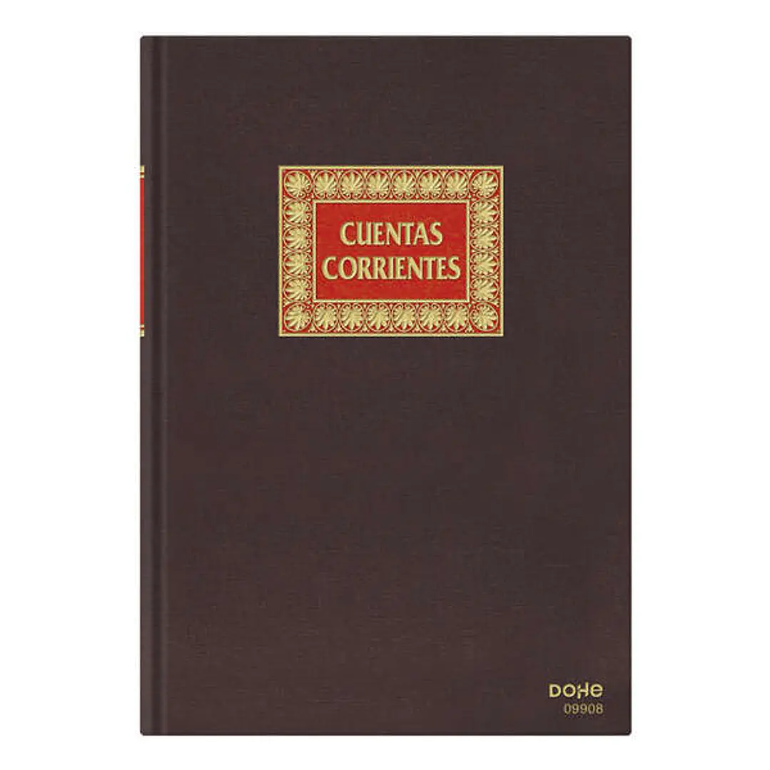 Dohe Libro de Contabilidad Cuentas Corrientes - Folio Natural - Encuadernacion en Tela - 100 Hojas Papel Offset Registro de 100gr 1