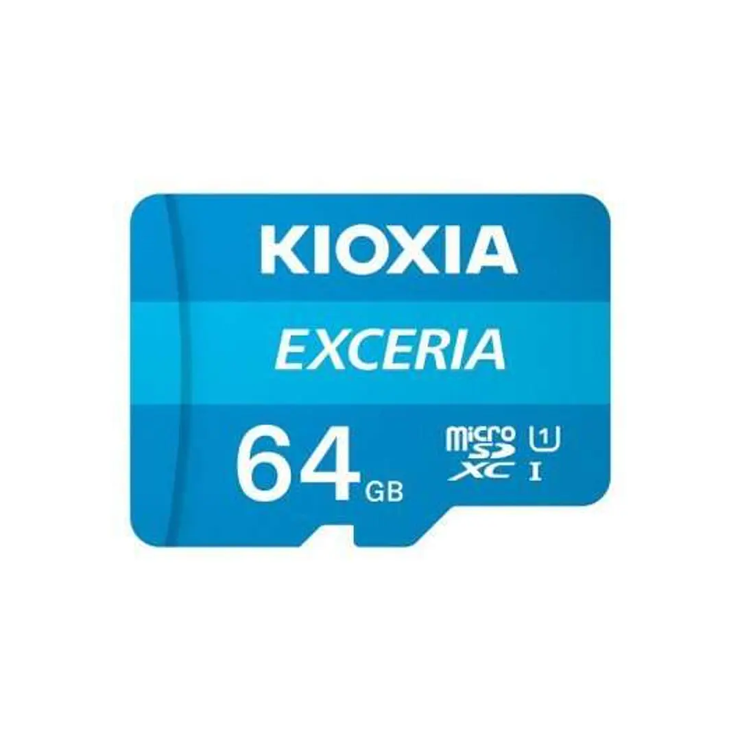 Kioxia Exceria Tarjeta Micro SDXC 64GB UHS-I Clase 10 con Adaptador 1