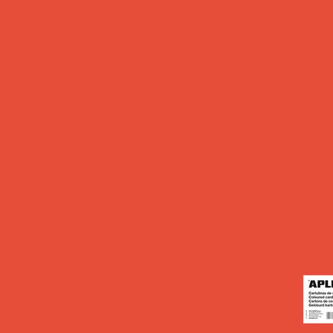 Apli Cartulina Roja 50 x 65cm 170g 25 Hojas 1