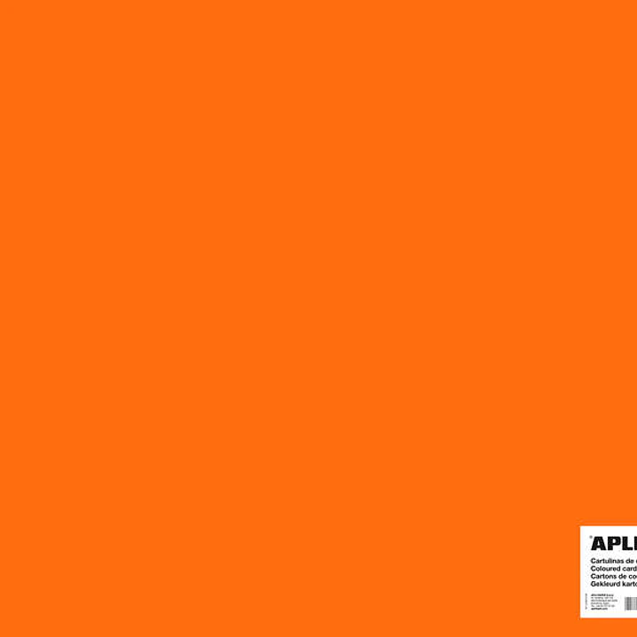 Apli Cartulina Naranja 50 x 65cm 170g 25 Hojas 1