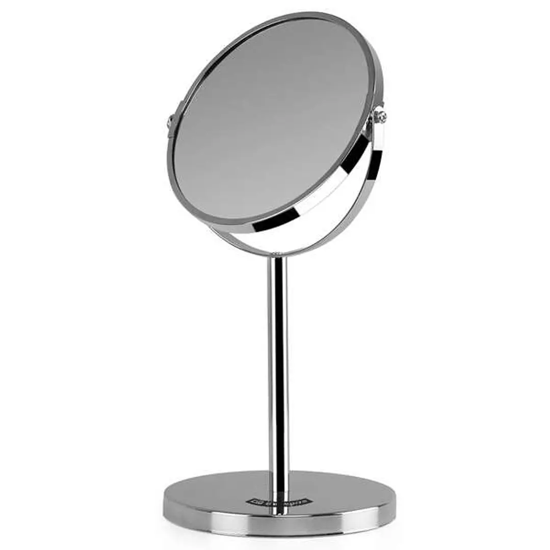 Orbegozo ES 5100 Espejo Cosmetico Multiorientable - Base Antideslizante - Acabado Cromado - Doble Cara con Aumento X5 - Altura 34.5 cm 1